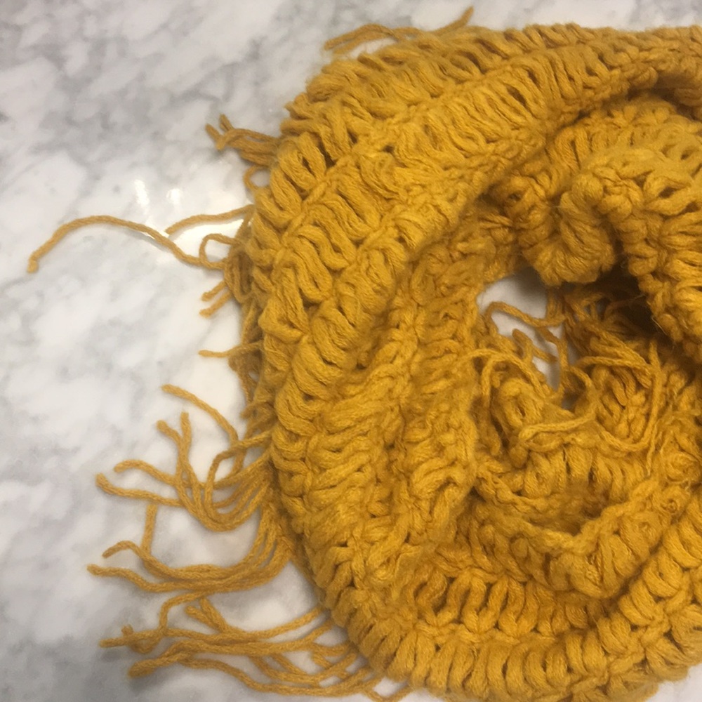 Yellow Infinity Scarf - Picture 2 of 3